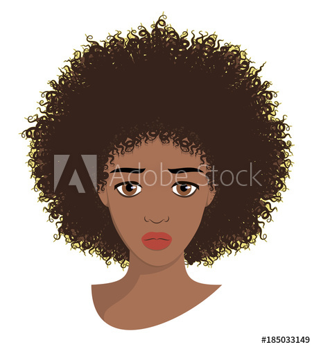 Afro Girl Vector at Vectorified.com | Collection of Afro Girl Vector ...