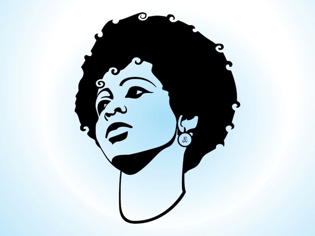 Girl With Afro Hair Vector Art Graphics 1024x767 Girl With Afro Hair Vector Art Graphics