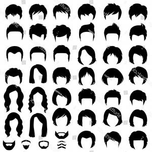 300x300 Woman Man Hair Vector Hairstyle Silhouette Newwaysys