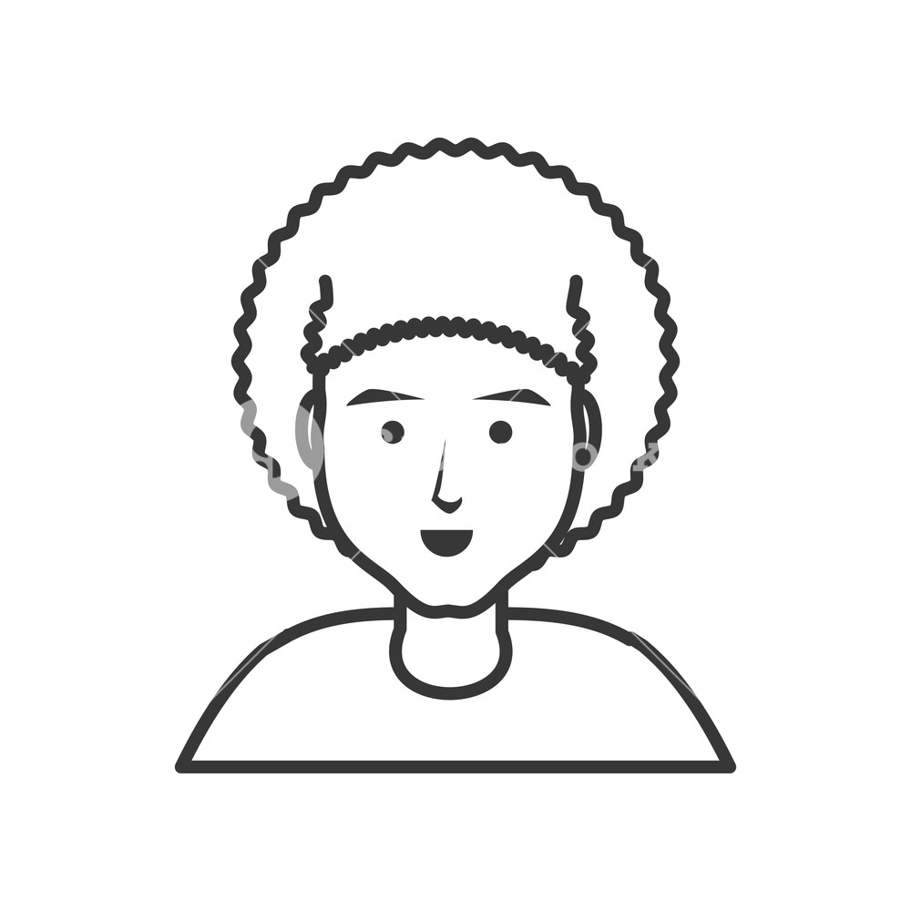Young Man With Afro Hair Vector Illustration Design Royalty Free 1000x1000 Young Man With Afro Hair Vector Illustration Design Royalty Free