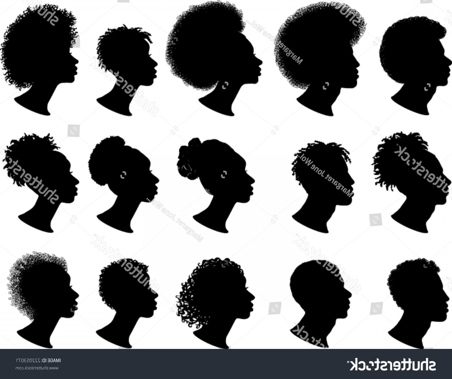 1800x1512 African American Profiles Silhouette Vector Image Soidergi
