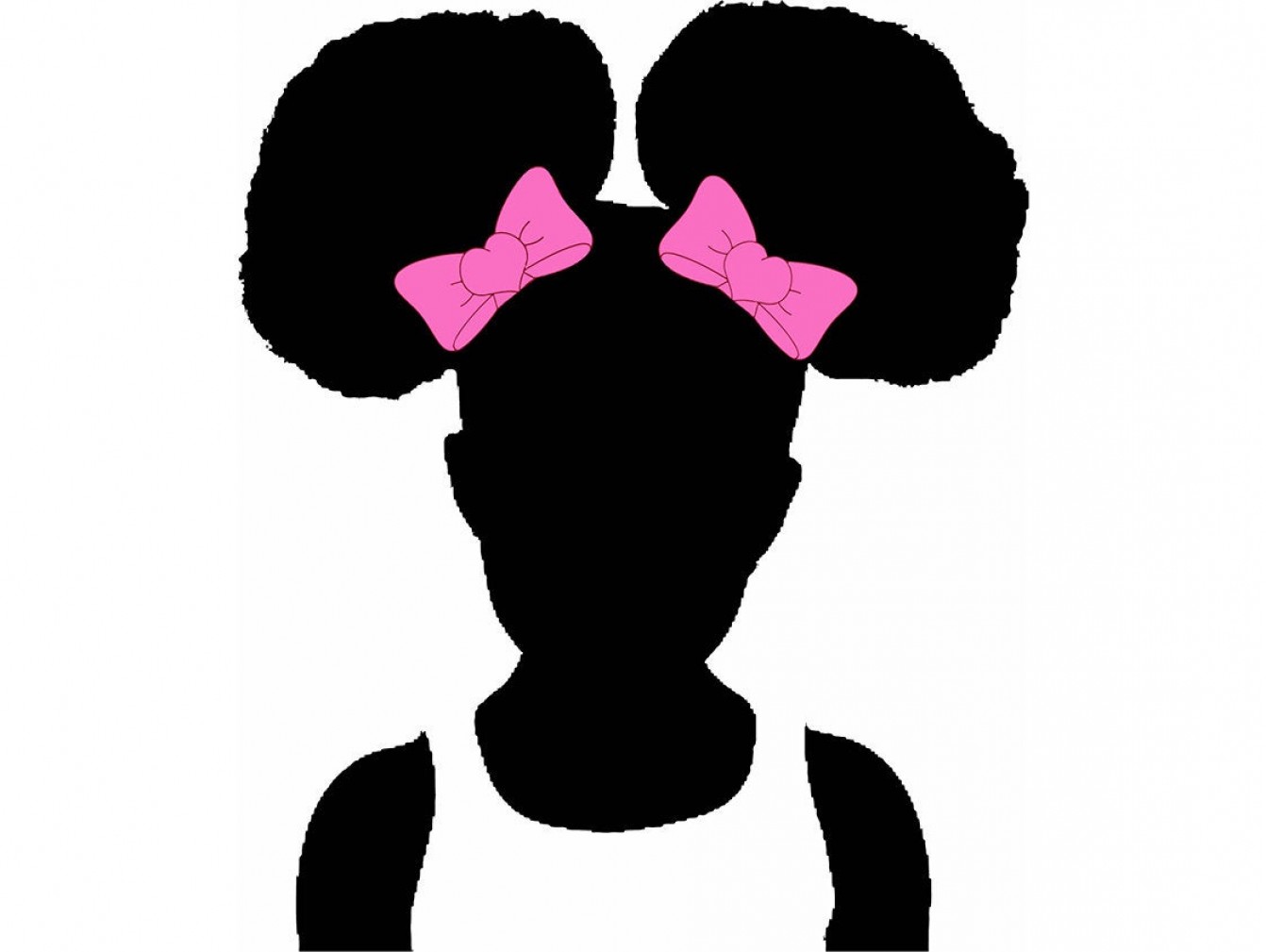 1342x1009 Natural Hair Silhouette Vector Geekshirts