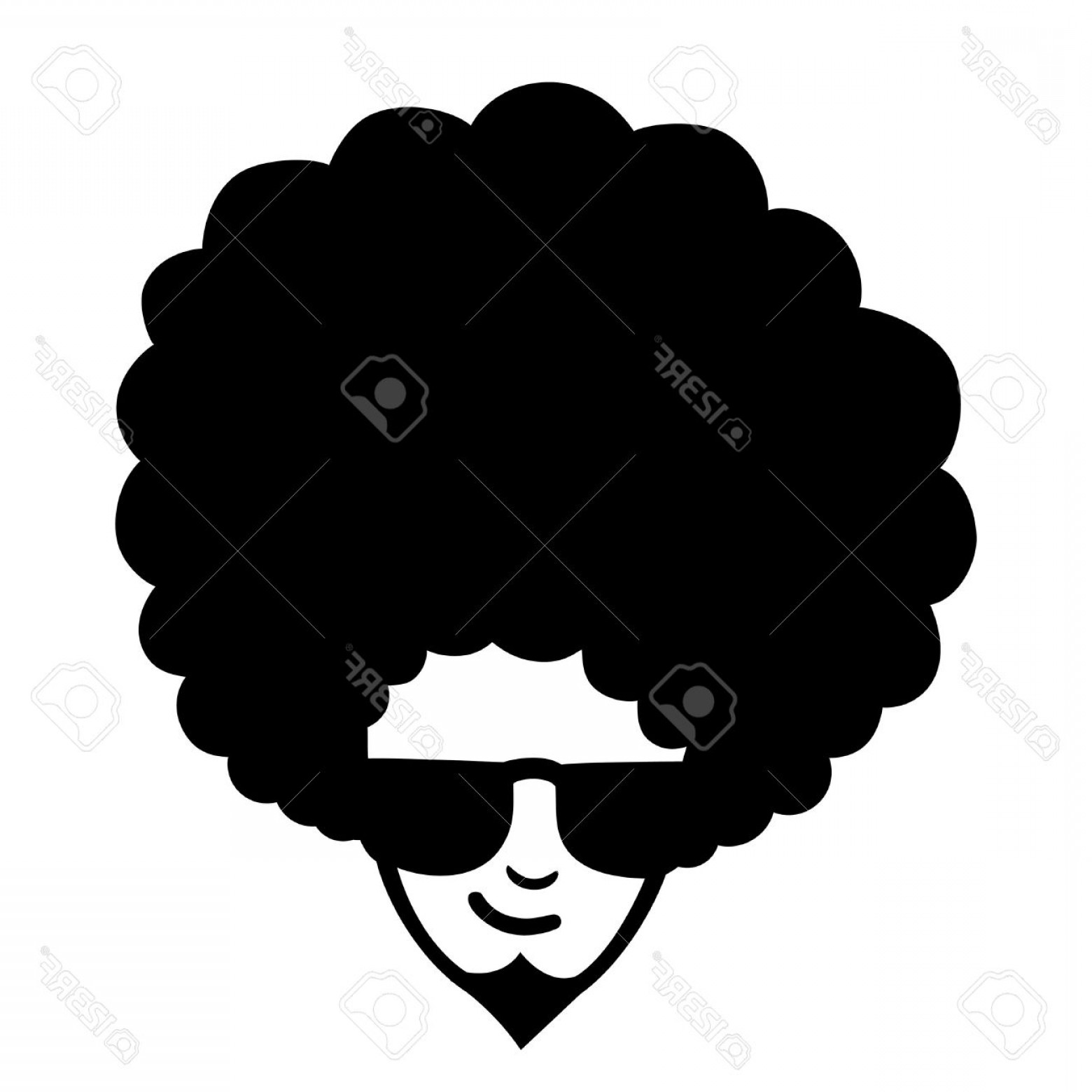 1560x1560 Afro Pick Silhouette Vector Studiogrfx