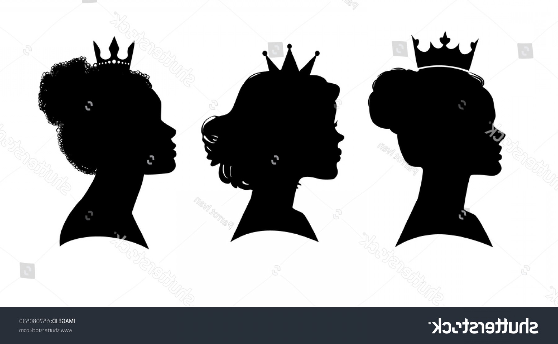 1800x1110 Afro Princess Silhouette Vector Handandbeak