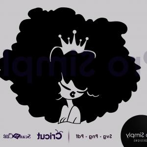 300x300 Black Woman With Afro Hair Silhouette Vector Illustration Gm