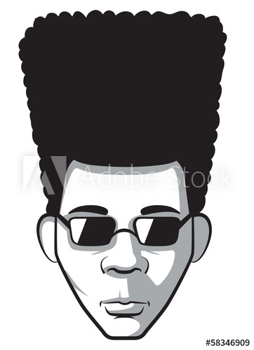 362x500 Man With Afro Portrait