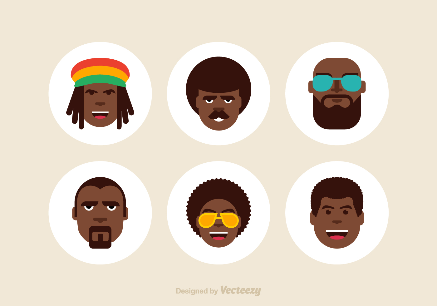 1400x980 Afro Free Vector Art