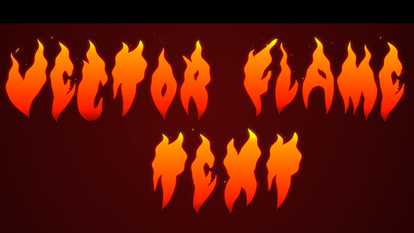 Vector Flame Text 590x332 Vector Flame Text
