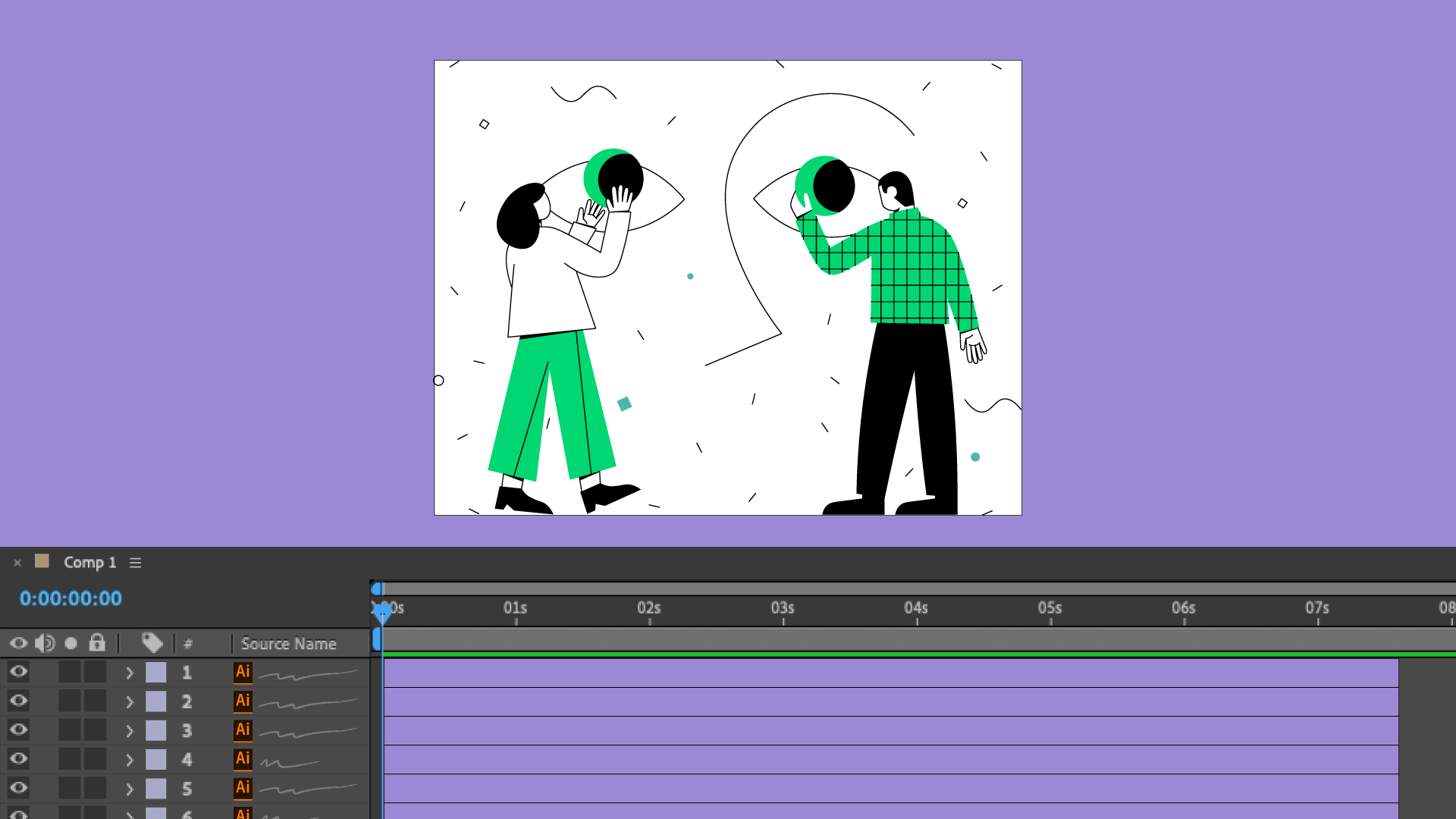 after effects vector animation templates free download