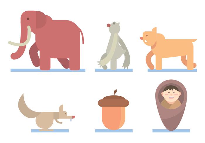 700x490 Ice Age Vector Set