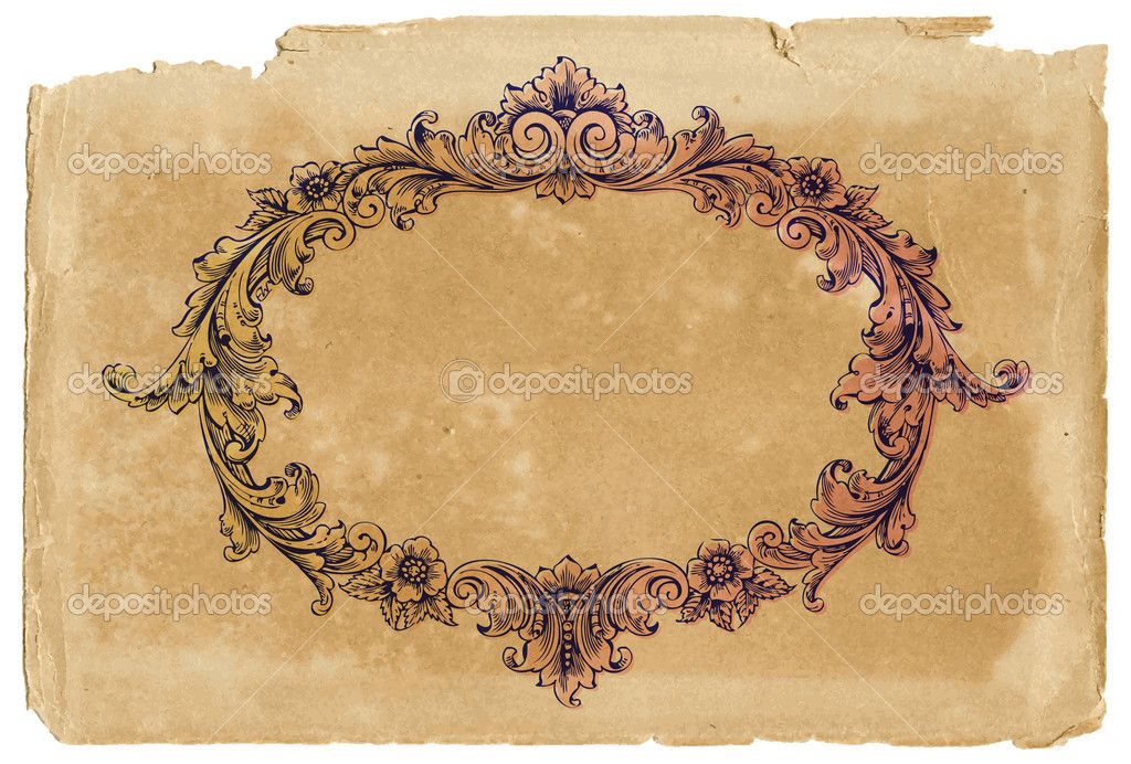 1024x692 Victorian Papers Vector Victorian Frame On Old Paper Stock