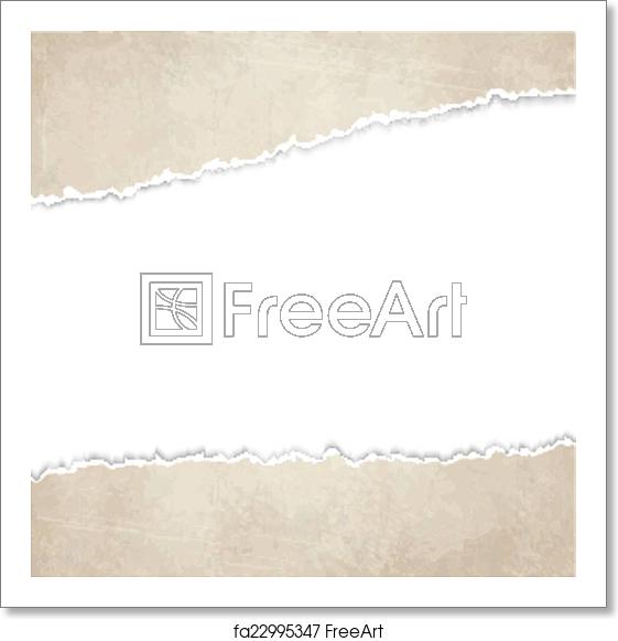 561x581 Free Art Print Of Ripped Open Old Vintage Paper Vector Of Ripped