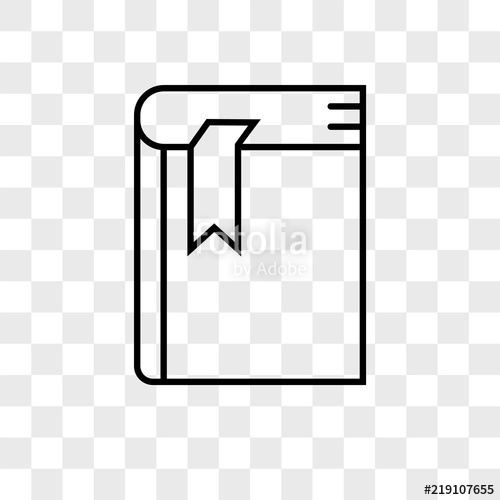 500x500 Agenda Vector Icon On Transparent Background, Agenda Icon Stock