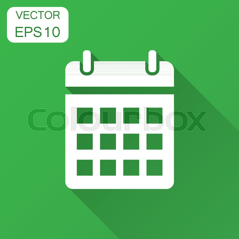 800x800 Calendar Agenda Vector Icon In Flat Stock Vector Colourbox