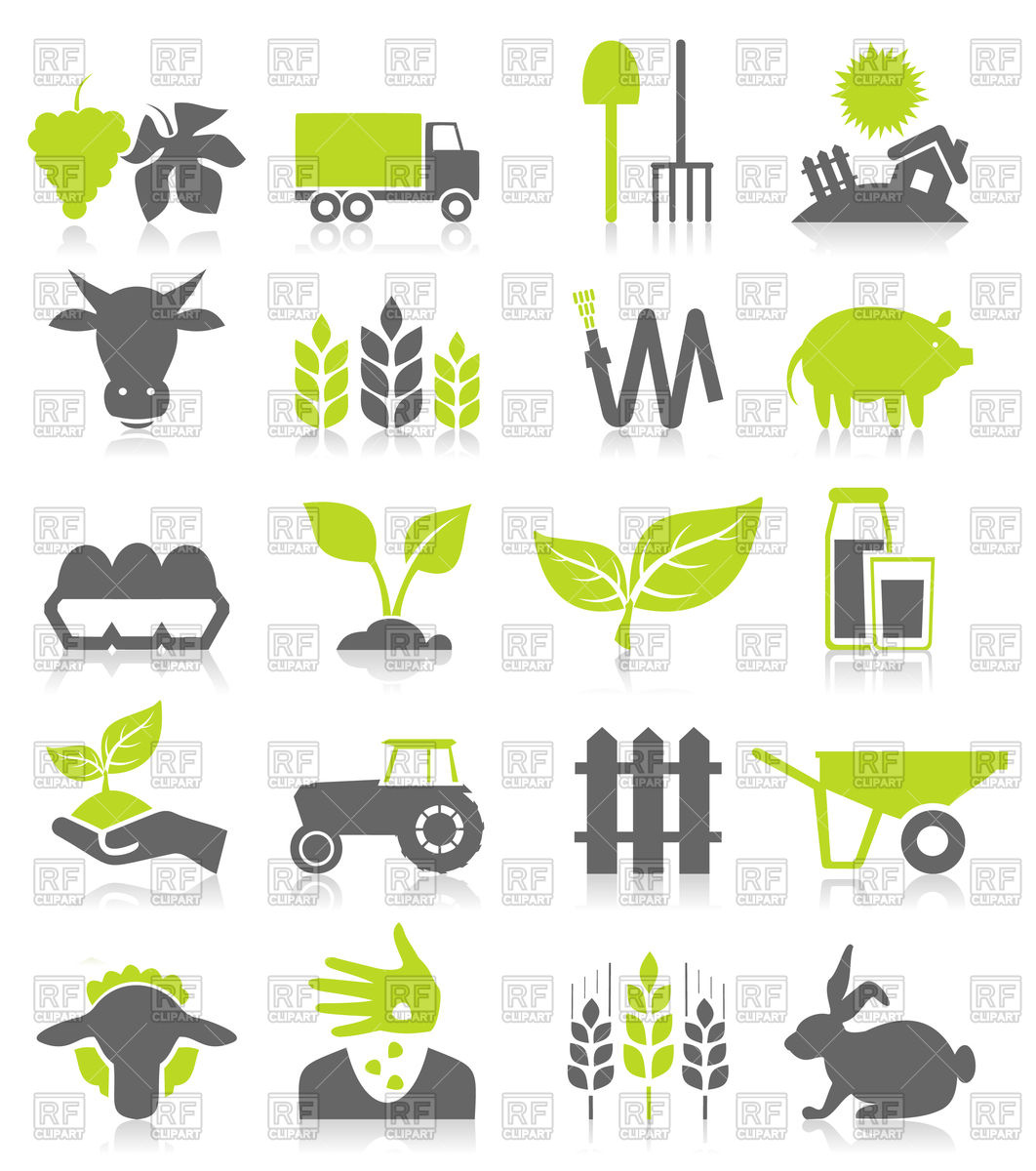 1062x1200 Set Of Agriculture Icons Vector Image Of Icons And Emblems