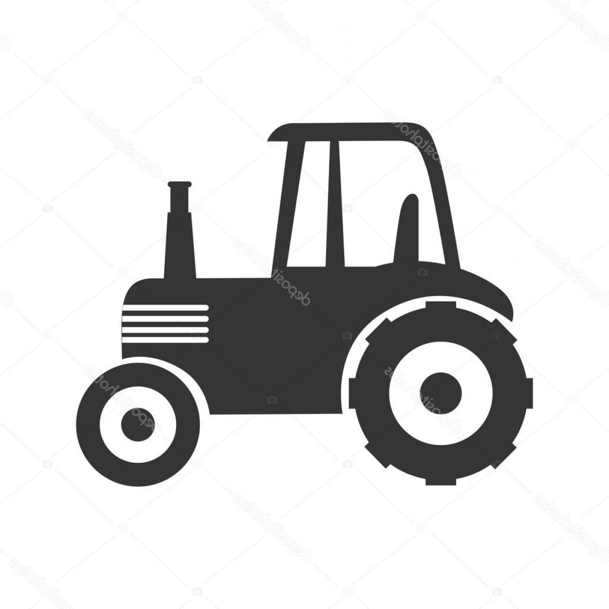1228x1228 Stock Illustration Tractor Farm Agriculture Icon Vector Soidergi