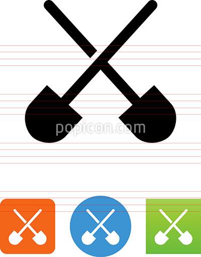 400x511 Vector Shovels Icon