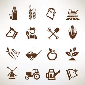 300x300 Background With Agriculture Icons Vector Clipart Createmepink