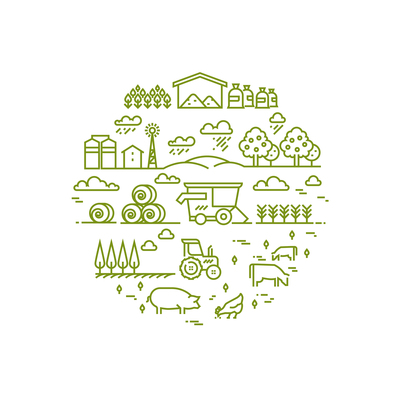 400x400 Page Agriculture On Curated Vector Illustrations, Stock Royalty