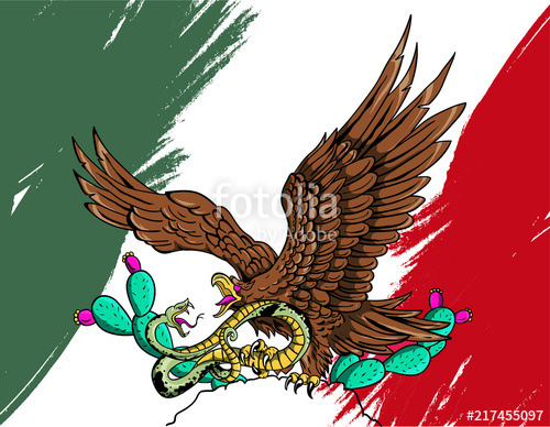 500x388 Aguila Mexicana Stock Image And Royalty Free Vector