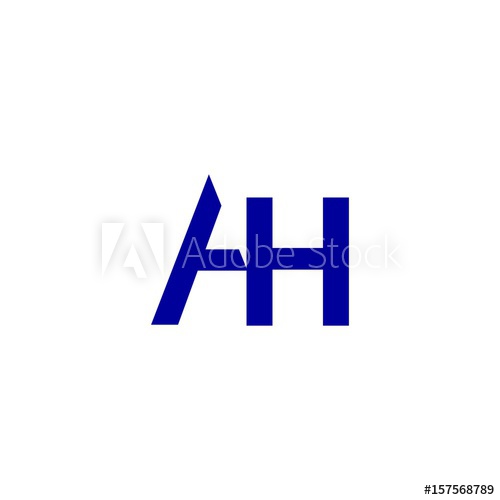 500x500 Letter Ah Logo Vector