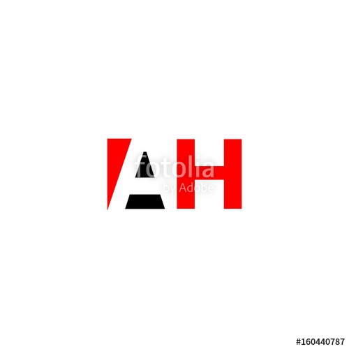 500x500 Letter Ah Logo Vector Stock Image And Royalty Free Vector