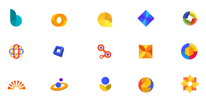 800x400 Colorful Stock Logos Pack, Unique Designs, Vector Bypeople