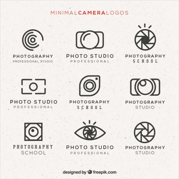 585x585 Photography Logo Free Vector Format Download
