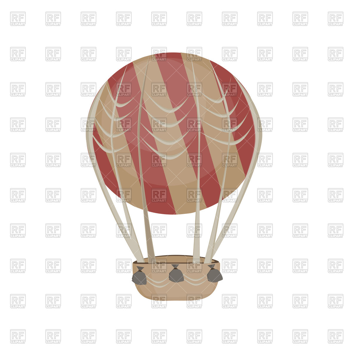 1200x1200 Cartoon Hot Air Balloon Vector Image Of Transportation Vectorup