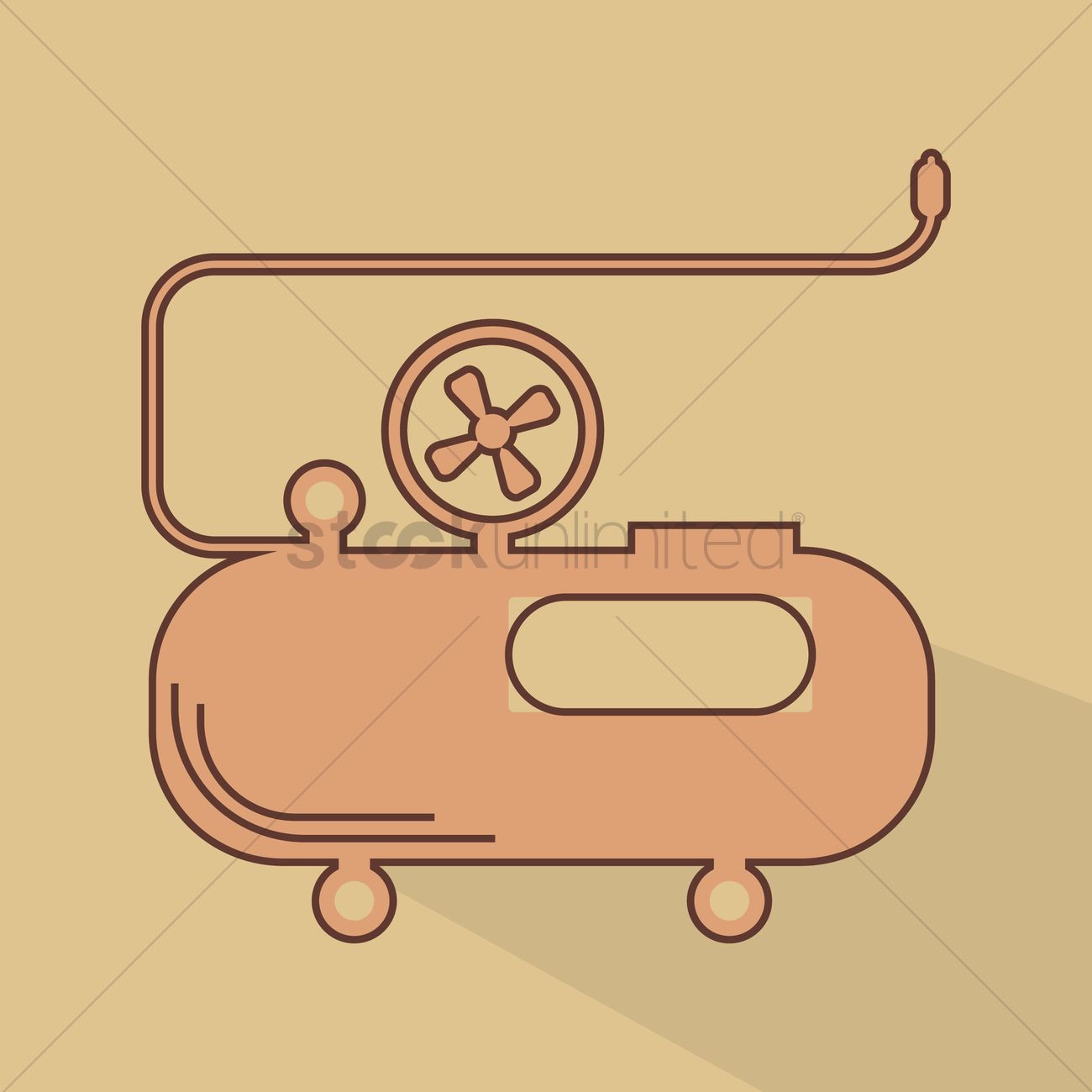 1300x1300 Air Compressor Vector Image