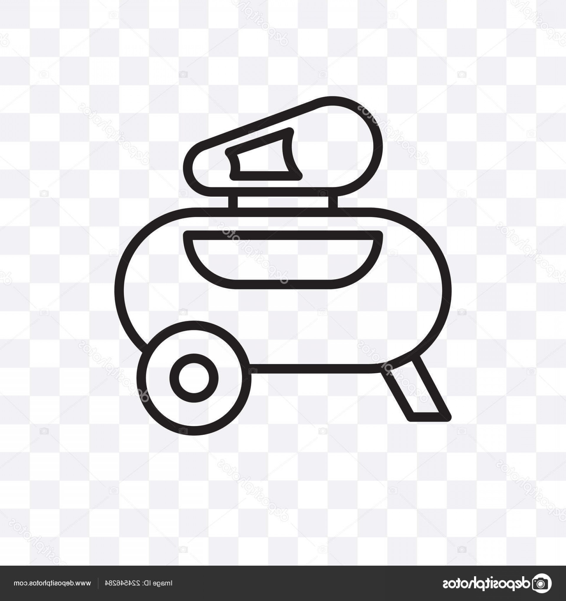 1920x2040 Stock Illustration Air Compressor Vector Linear Icon Soidergi