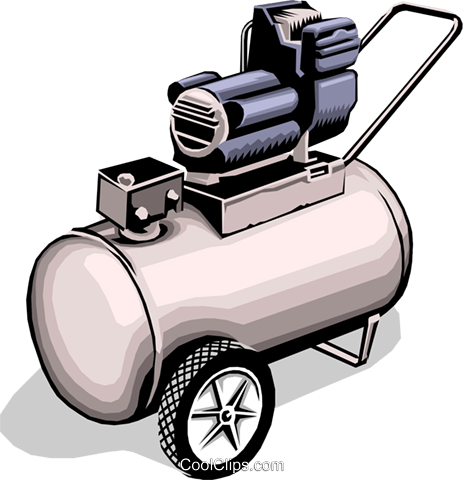 463x480 Air Compressor Royalty Free Vector Clip Art Illustration