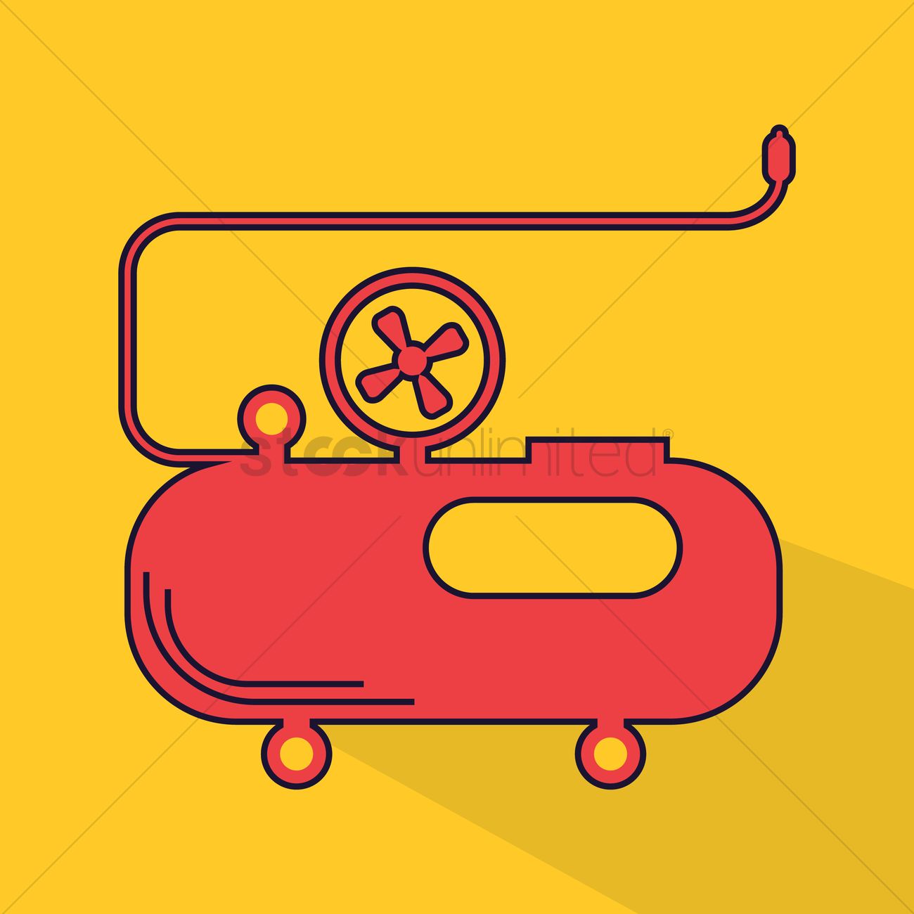 1300x1300 Air Compressor Vector Image