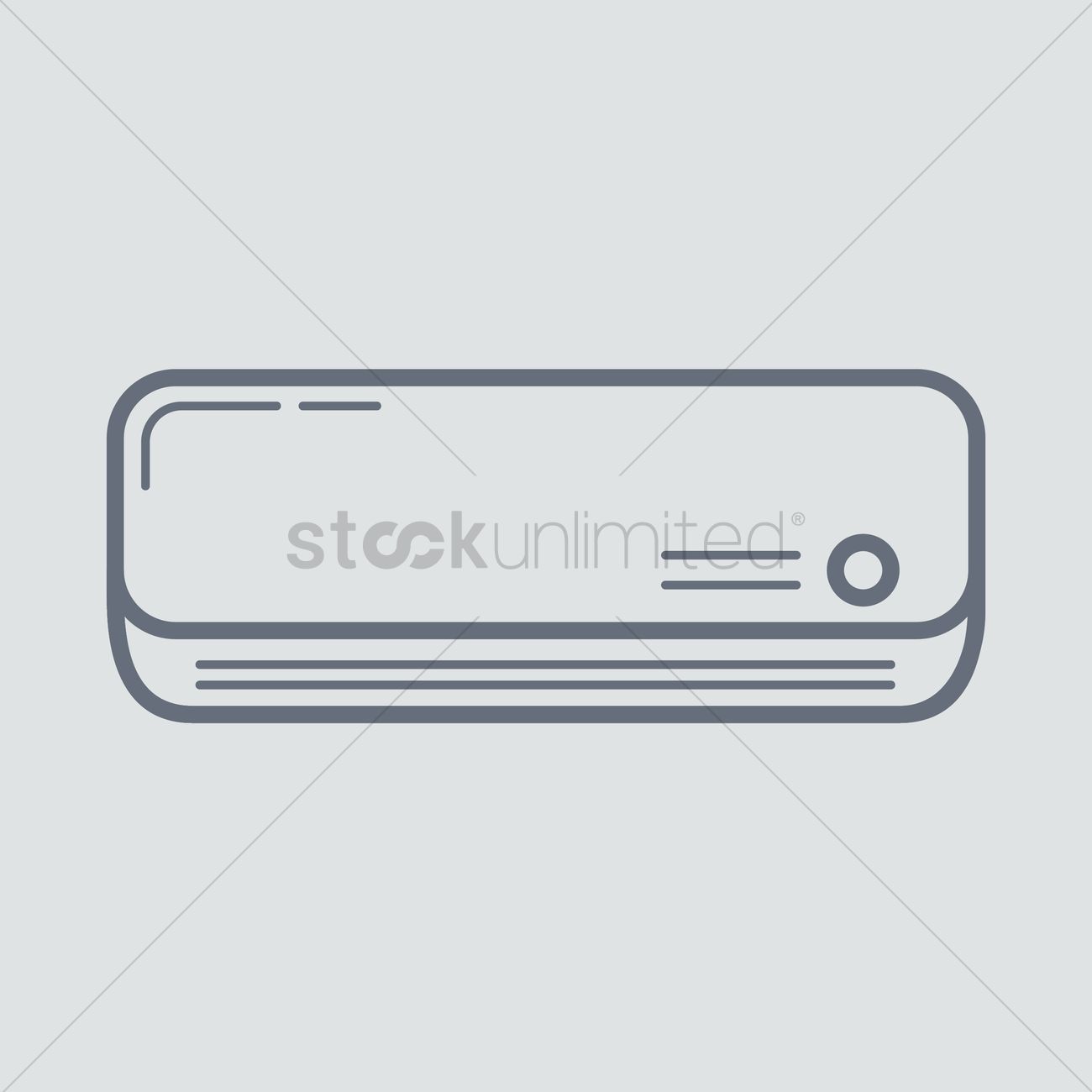 1300x1300 Air Conditioner Vector Image