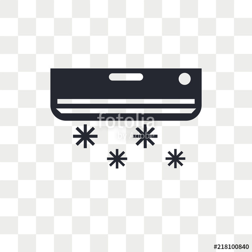 500x500 Air Conditioner Vector Icon Isolated On Transparent Background