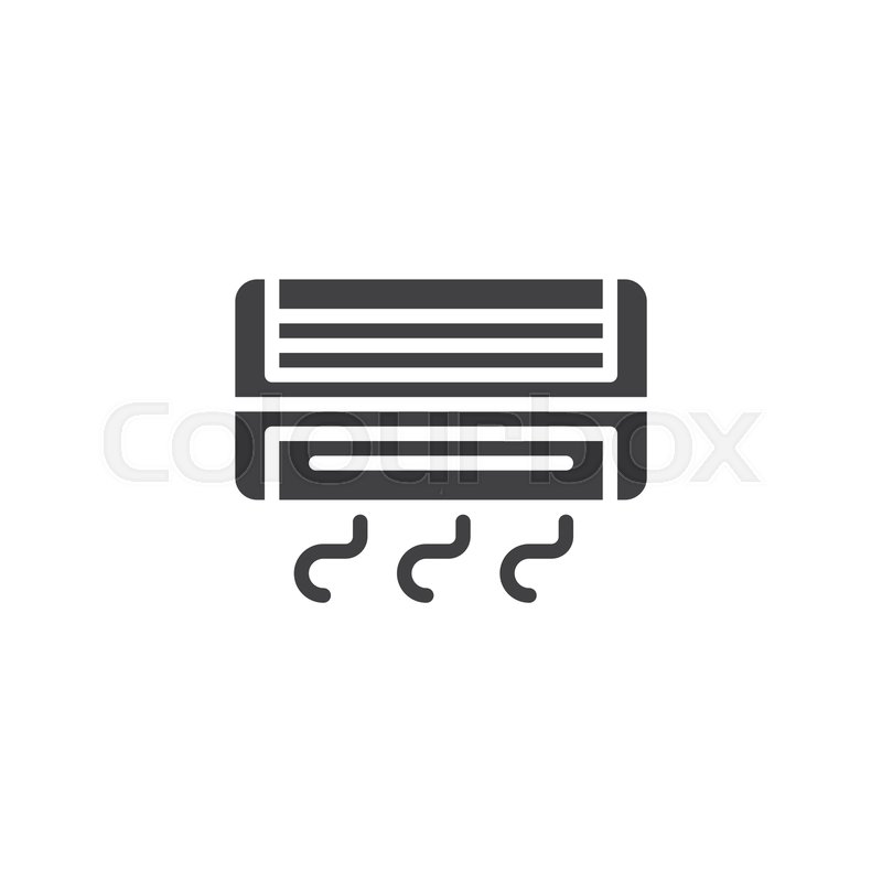 800x800 Air Conditioner Vector Icon Filled Stock Vector Colourbox