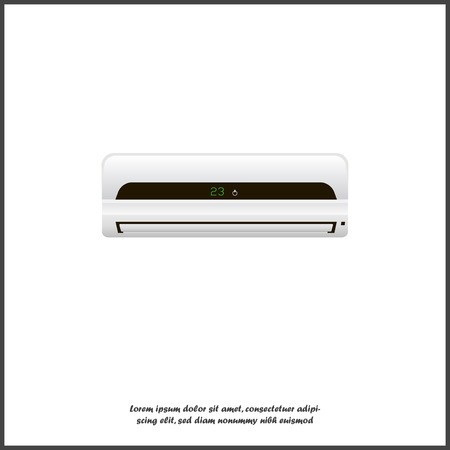 450x450 Air Conditioner Vector Image A Realistic White Air Conditioner