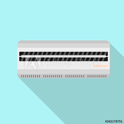 500x500 Room Air Conditioner Icon Flat Illustration Of Room Air
