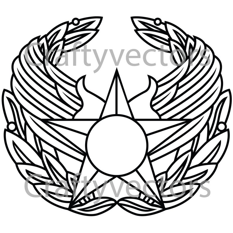 794x794 Air Force Commander Badge Vector Etsy
