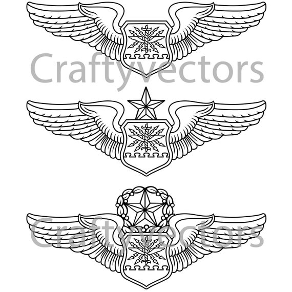 Air Force Wings Vector at Vectorified.com | Collection of Air Force ...
