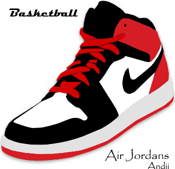 350x338 Jordan Shoe Vector Images