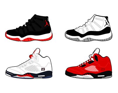 404x316 Vector Art In Air Jordans, Jordans