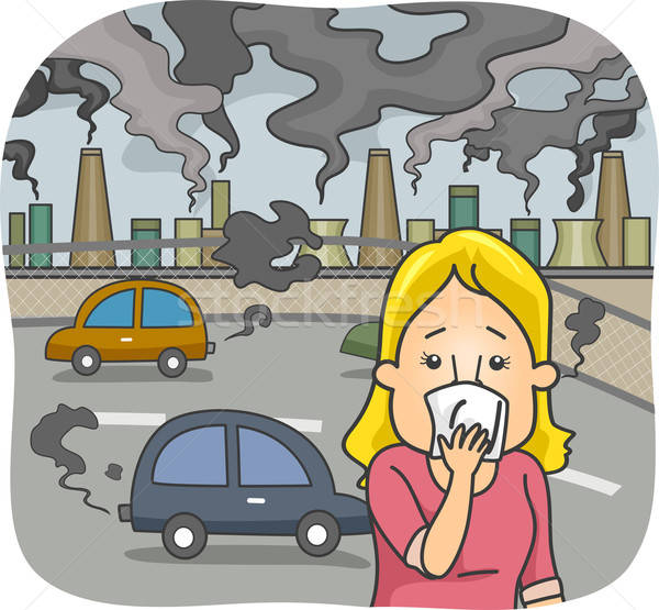 600x555 Air Pollution Vector Illustration Lenm