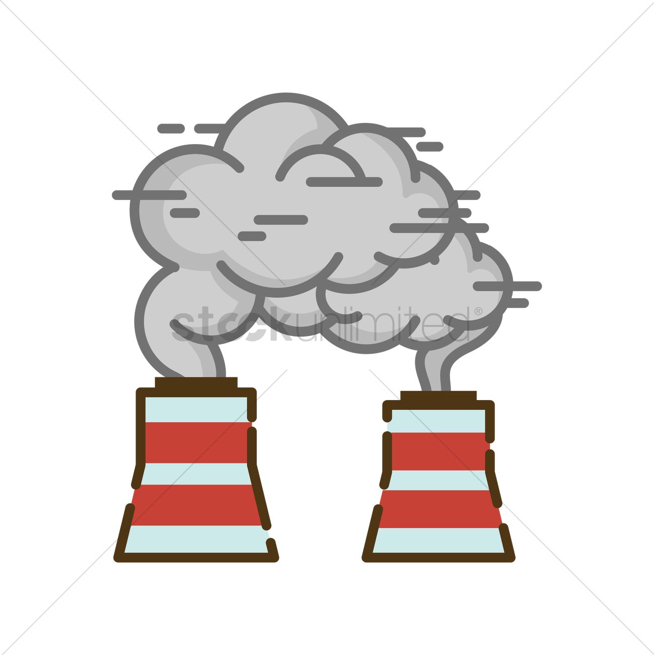 1299x1300 Air Pollution Vector Image