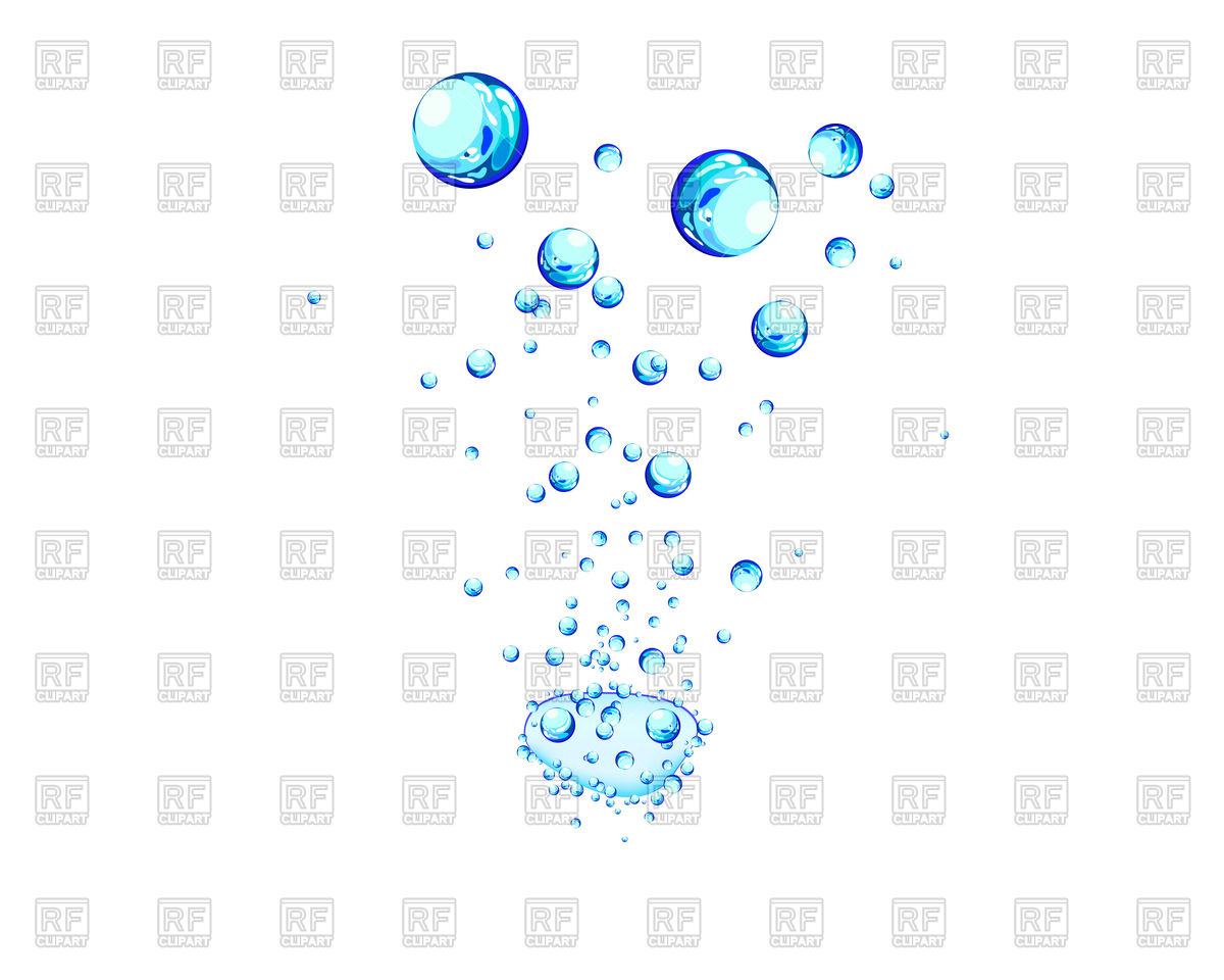 1200x960 Abstract Water Background With Bubbles Of Air Vector Image