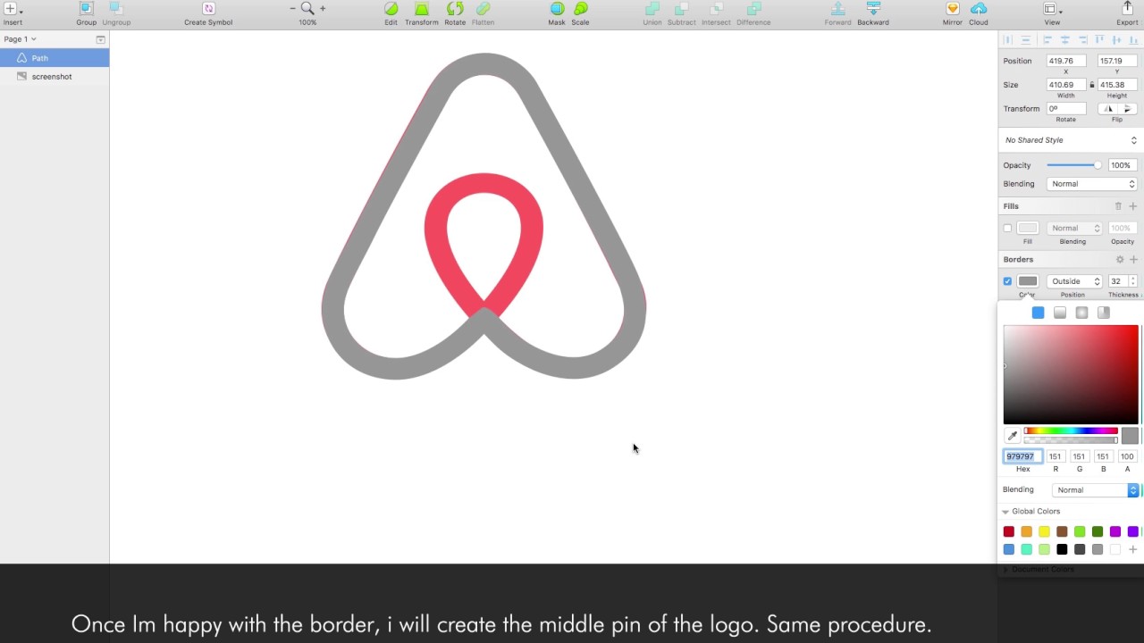 1280x720 How To Create Airbnb Logo With Vector Pen