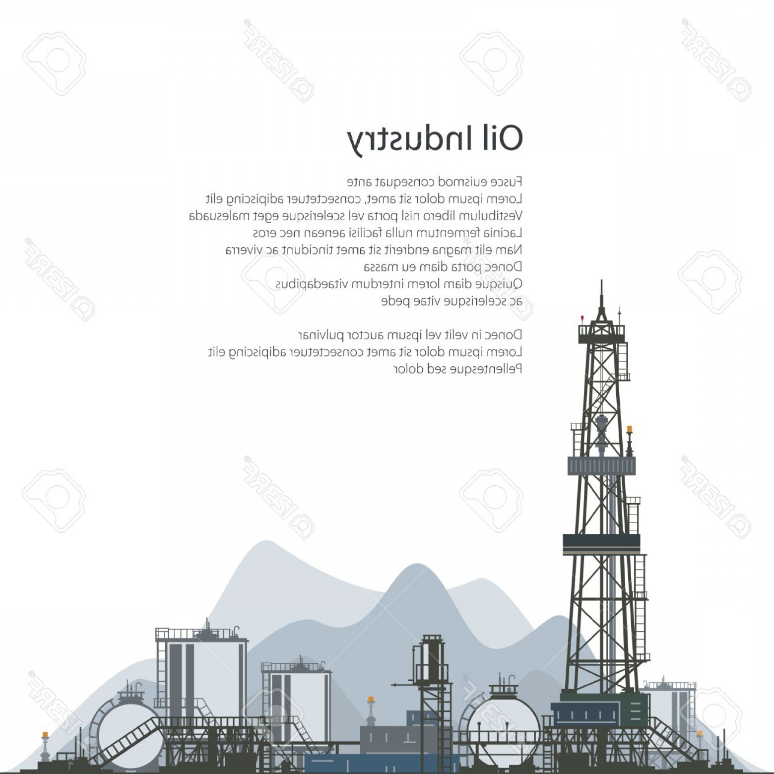 1560x1560 Photostock Vector Oilfield Drilling Oil Or Natural Gas Rig