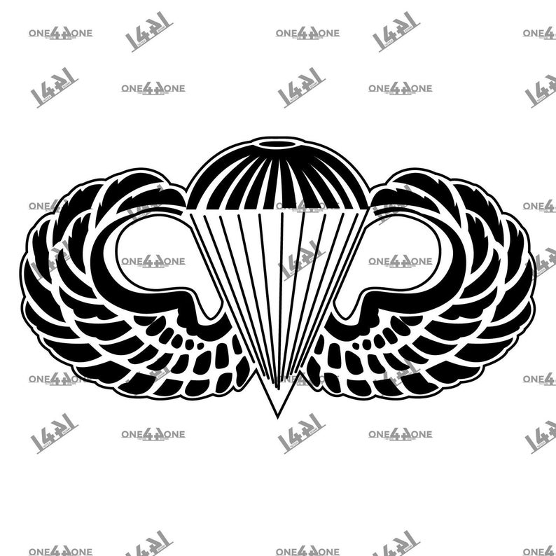 794x794 Us Army Airborne Aa Wings Patch Cutting Png Etsy