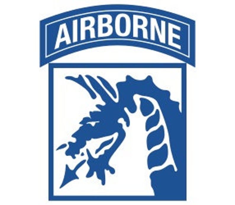 794x694 Us Army Xviii Airborne Corps Patch Vector Dxf Etsy
