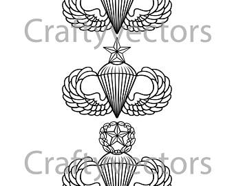 Airborne Wings Vector at Vectorified.com | Collection of Airborne Wings ...